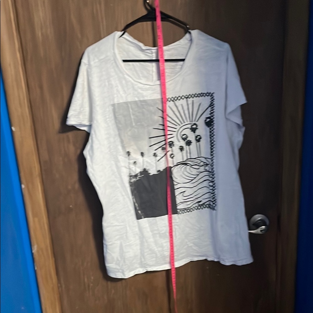 White Graphic Short Sleeve Relaxed Tee